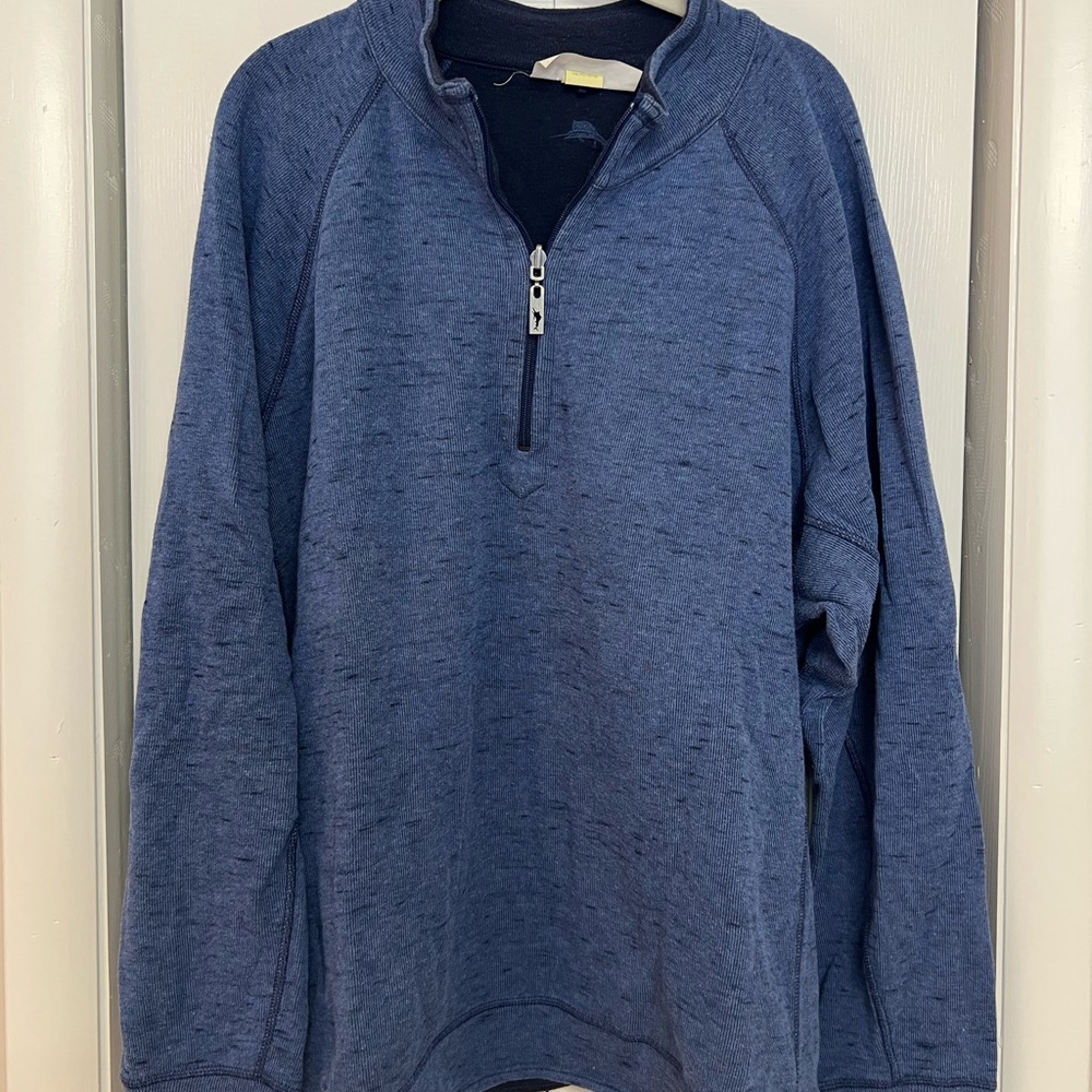 Men’s Blue Quarter-Zip Sweater